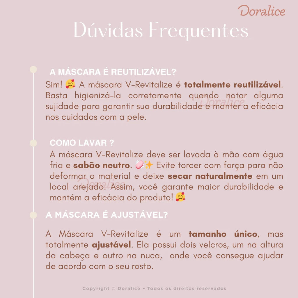V-Revitalize - Máscara de Contorno Facial - Suaviza Rugas, Papada e Modela o Rosto