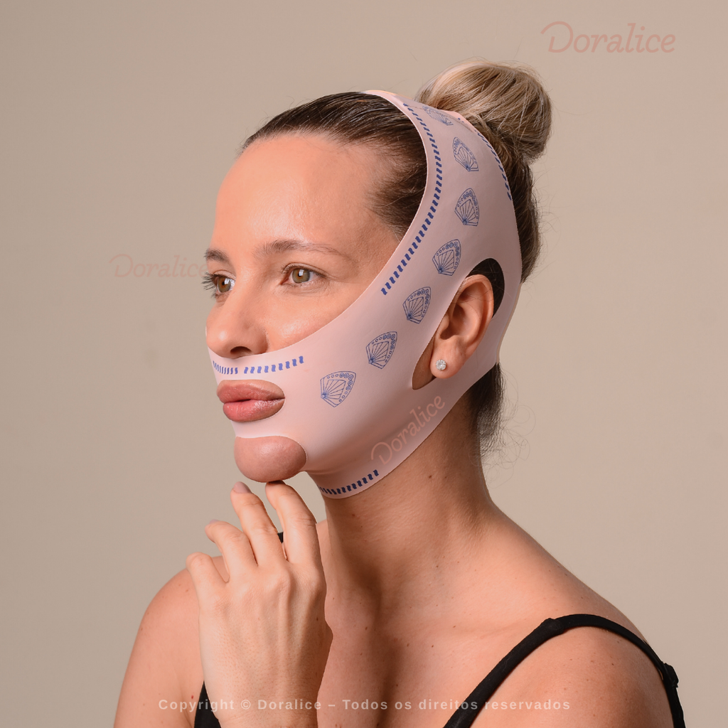V-Revitalize - Máscara de Contorno Facial - Suaviza Rugas, Papada e Modela o Rosto
